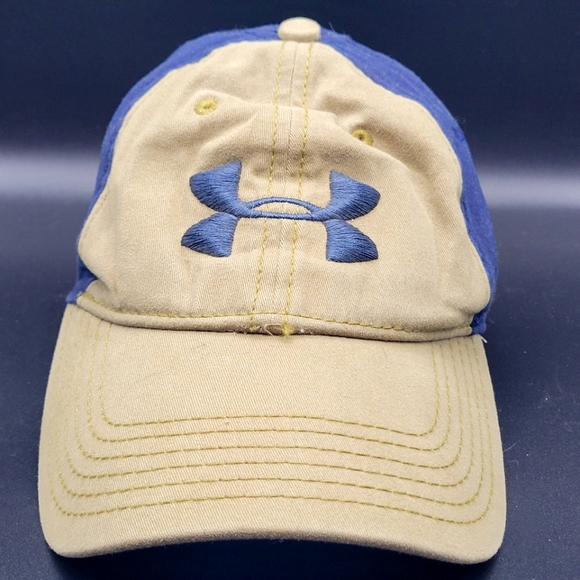 Under Armor Snap Back Ball Cap Hat Blue Green - Picture 1 of 5